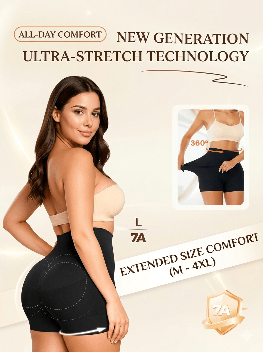 The Ultimate Summer Shaper: High-Waist Ice Silk Panties (Buy 1 Get 2 FREE). Sculpt Your Curves in Breathable Comfort.