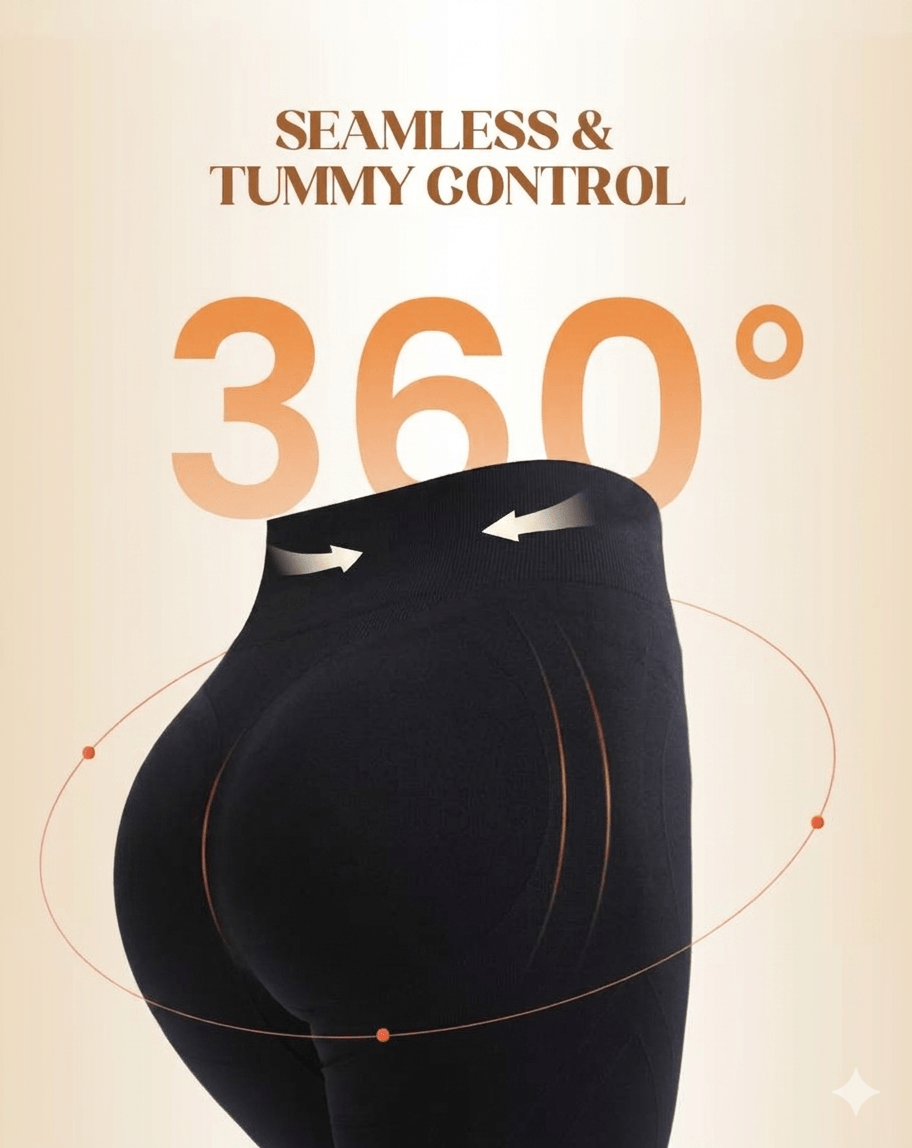 The Ultimate Summer Shaper: High-Waist Ice Silk Panties (Buy 1 Get 2 FREE). Sculpt Your Curves in Breathable Comfort.