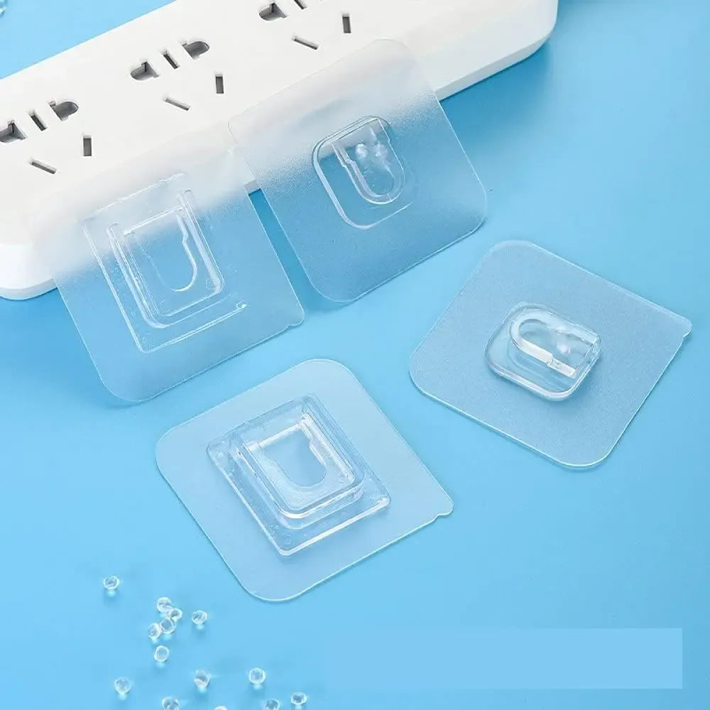 5/10/15 pairs Wall Hooks Hanger Double Sided Adhesive Suction Cup Sucker Kitchen Bathroom Wall Storage Holder Organizer