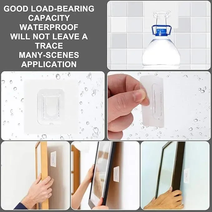 5/10/15 pairs Wall Hooks Hanger Double Sided Adhesive Suction Cup Sucker Kitchen Bathroom Wall Storage Holder Organizer
