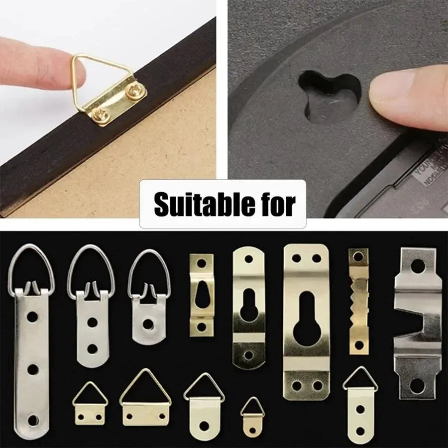 Wall-Mounted Hooks (10pcs), Punch-Free Self-Adhesive Picture Frame & Painting Hooks, Traceless Stick Hooks for Kitchen & Bathroom, Wall Mount Acrylic, Room Organization Products