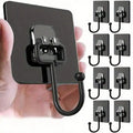Wall Hooks, Self Adhesive Multi-Purpose Hooks for Clothes Hats Towels Keys, Waterproof Coat Hangers, Bathroom Kitchen Home Use, Bathroom Organizing Accessories, Storage Hook