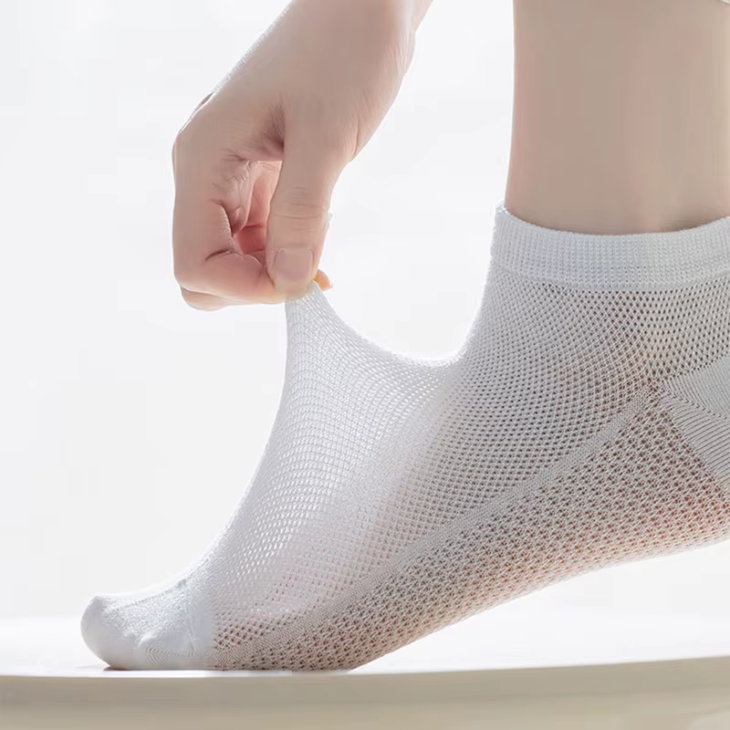 1 Pair Cool Woman Summer Socks Cotton Ankle Sock Short Thin Mesh Breathable Sock Short Low Colorful  Girl Sock