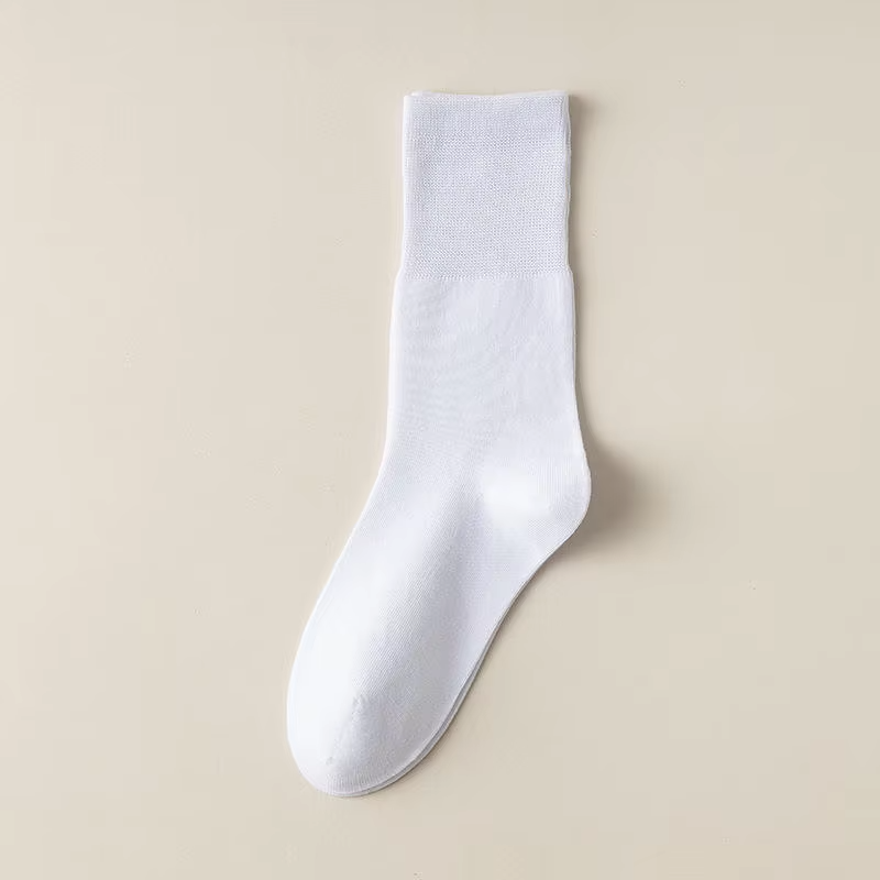 HOT SALE3/6/12 Pairs of Women's Spring or Summer Solid Colors Simple and Comfortable Mid Tube Socks Gradient Color