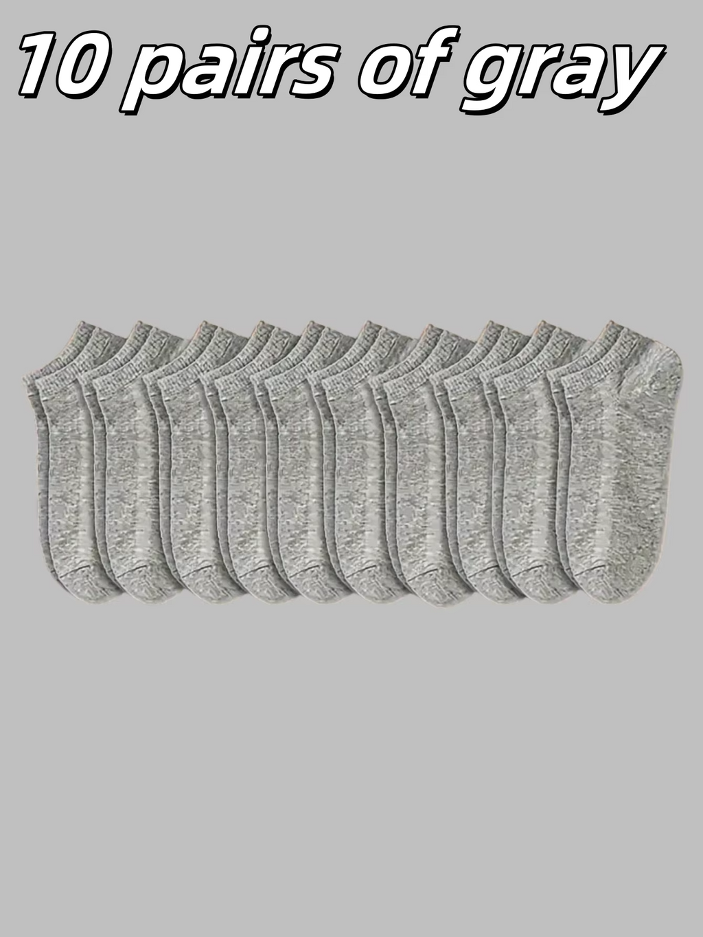 5/10/15 pairs of unisex boat socks, casual black, white and gray men's business socks, sweat-absorbent breathable