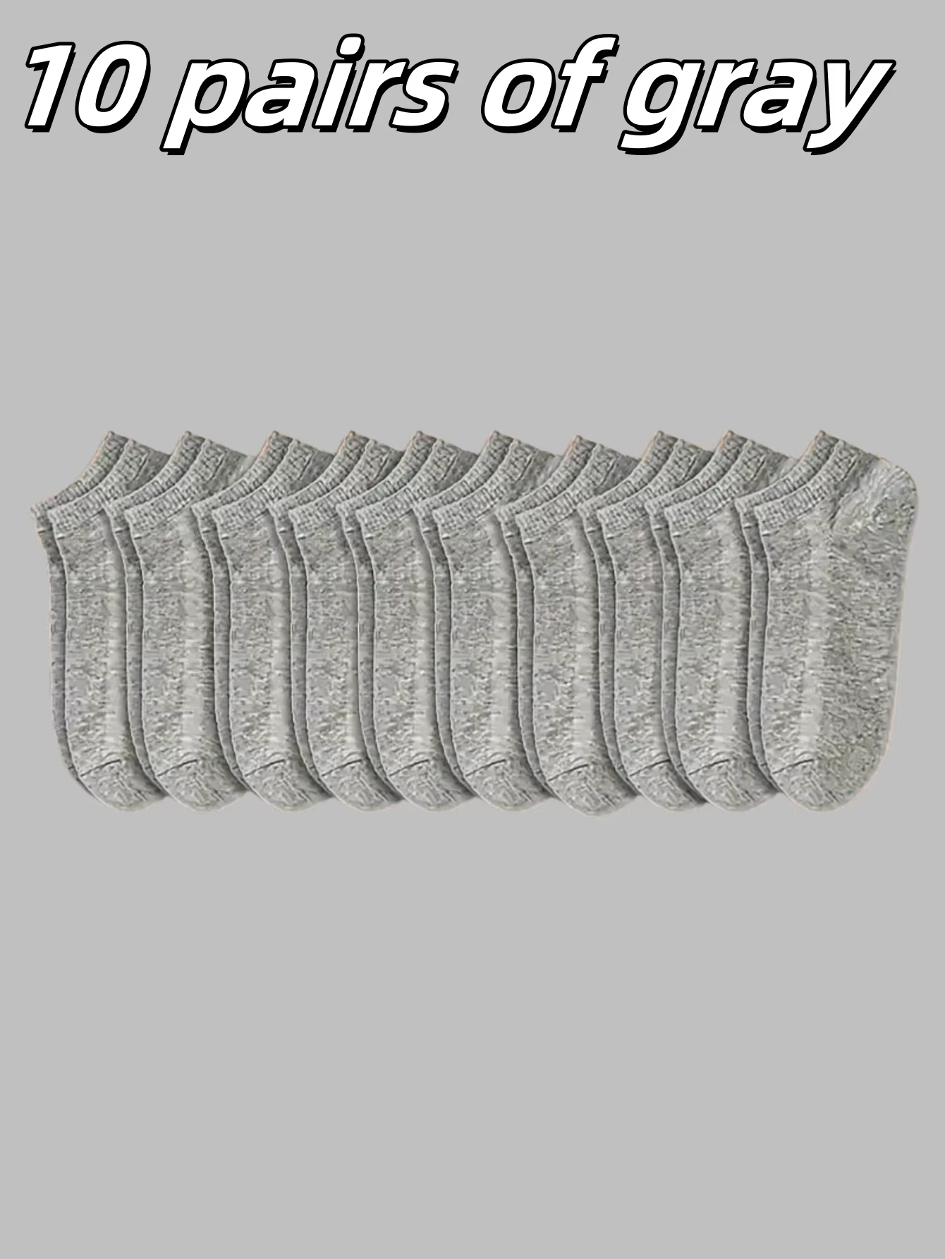 5/10/15 pairs of unisex boat socks, casual black, white and gray men's business socks, sweat-absorbent breathable