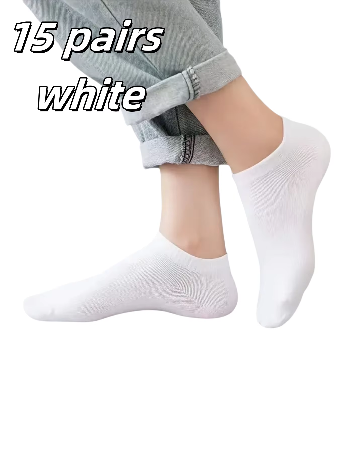 5/10/15 pairs of unisex boat socks, casual black, white and gray men's business socks, sweat-absorbent breathable