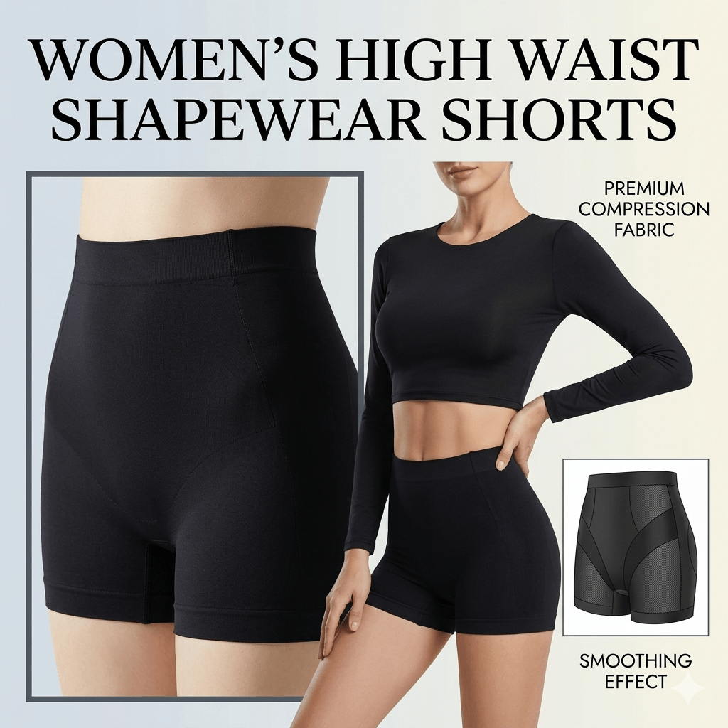 Women's High-Waisted Shaper Shorts | Tummy Control & Butt Lifting Body Shaper