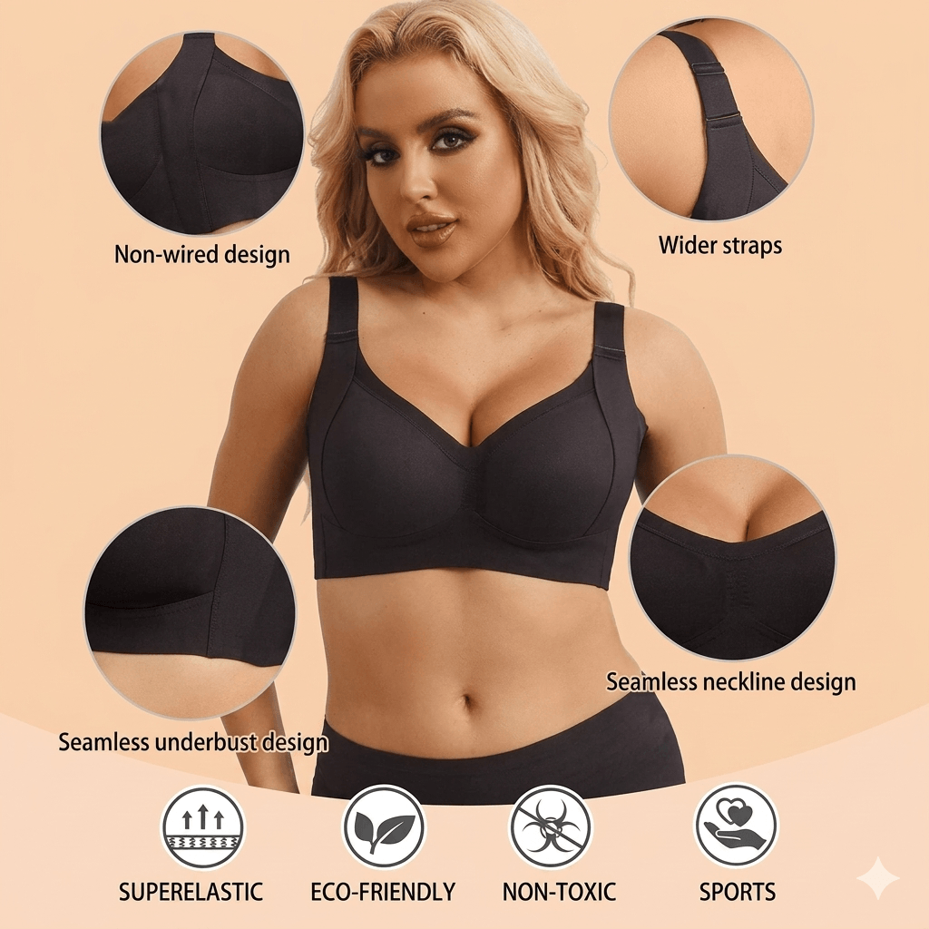 Your Daily Ritual: Versatile Seamless Wireless Bra — Weightless Lift, Infinite Flex (Buy 1 Get 2 FREE)
