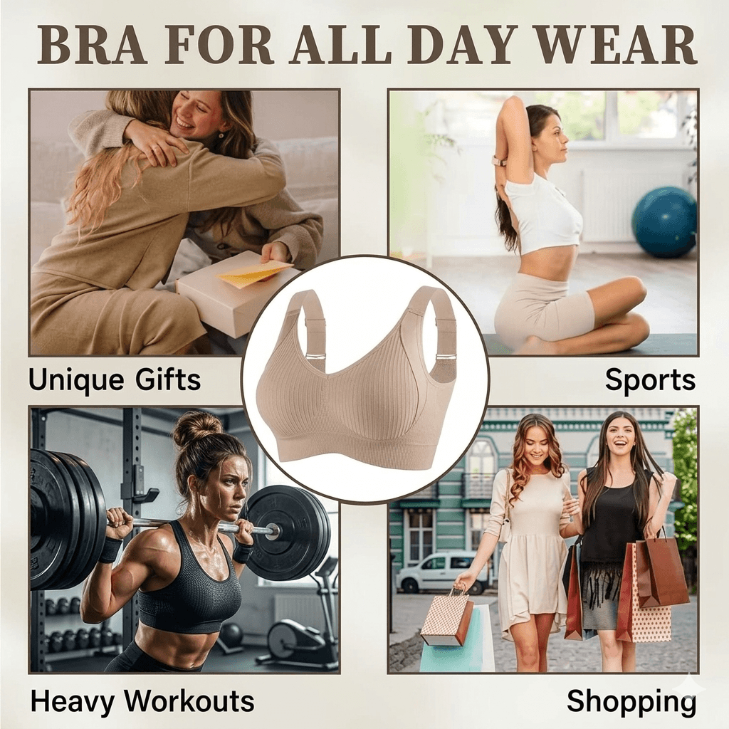 Your Daily Ritual: Versatile Seamless Wireless Bra — Weightless Lift, Infinite Flex (Buy 1 Get 2 FREE)