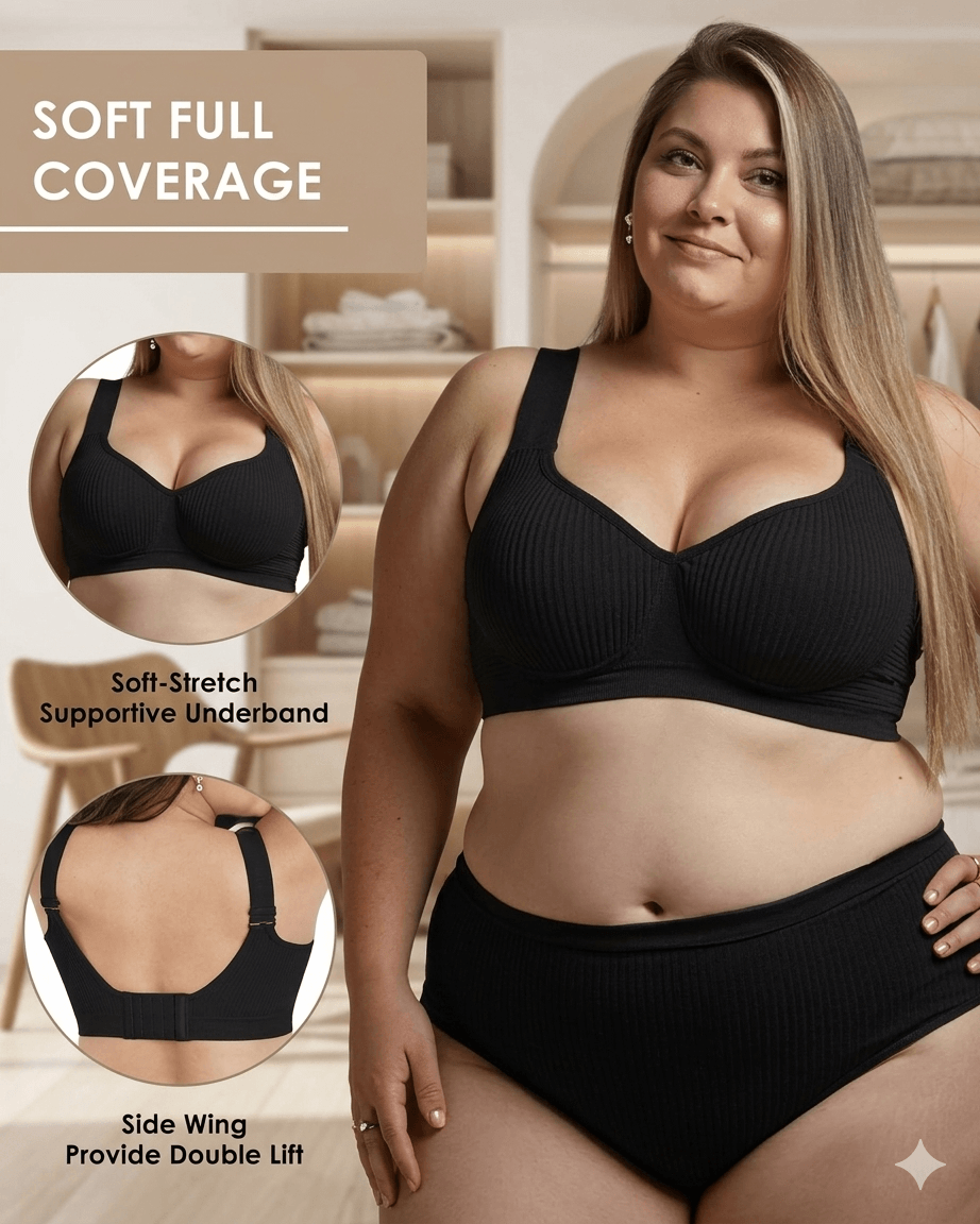 Your Daily Ritual: Versatile Seamless Wireless Bra — Weightless Lift, Infinite Flex (Buy 1 Get 2 FREE)