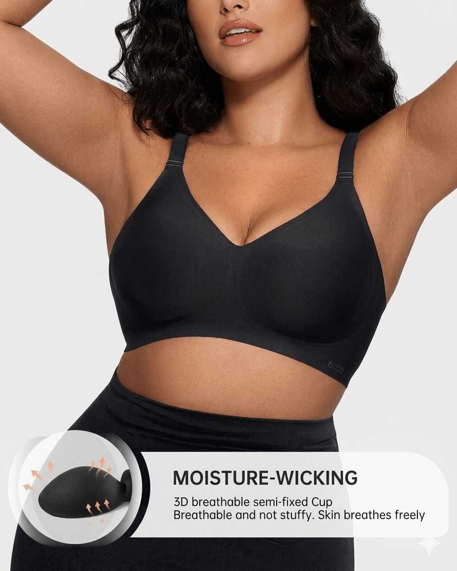 【2026 New】Jelly Strip Support Wireless Bra — Seamless Lift & Cloud-Like Comfort for All-Day Wear
