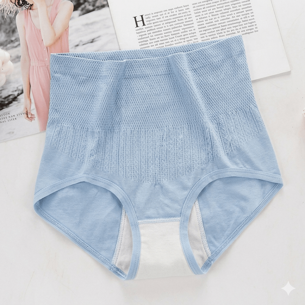 [8-Pack Value Deal] Women’s High Waisted Tummy Control Panties – Seamless Hip Lifting Shapewear with Wormwood Antibacterial Crotch