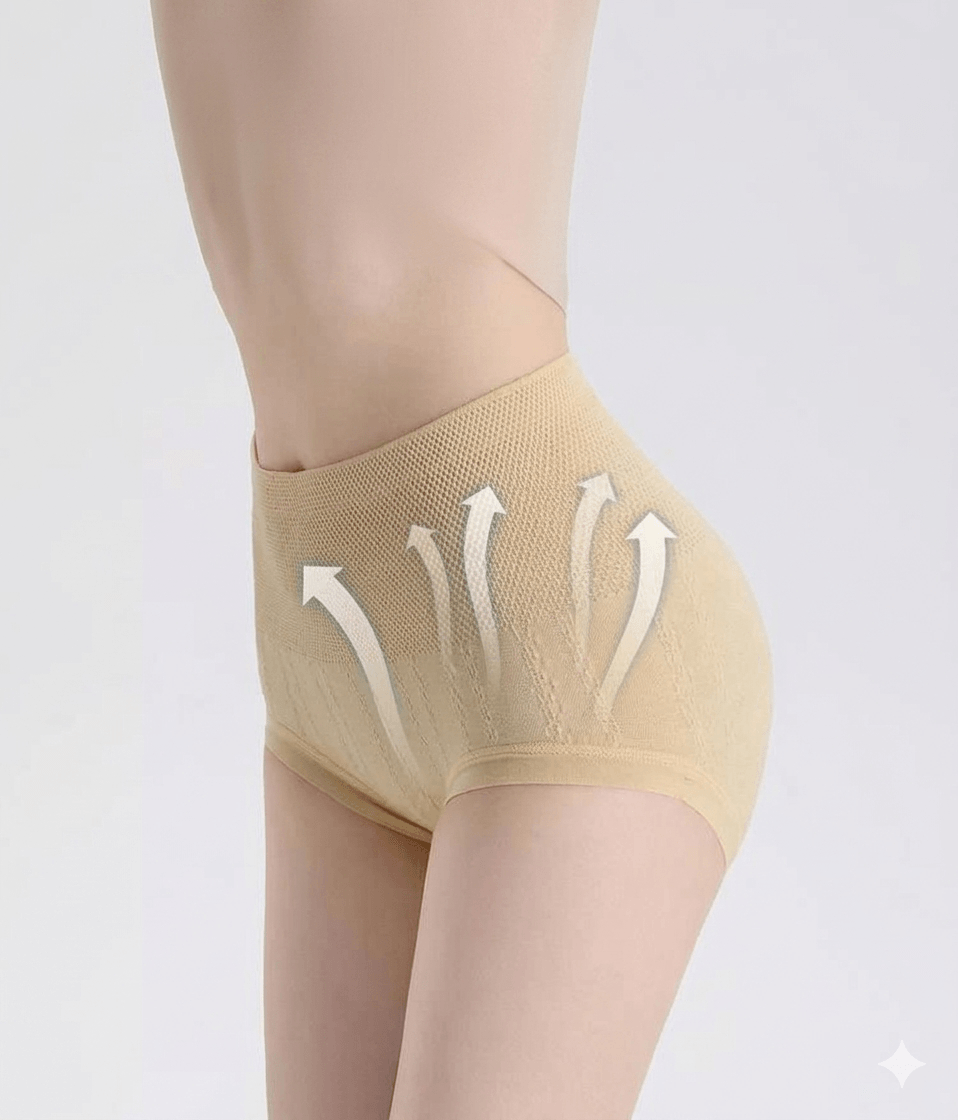 [8-Pack Value Deal] Women’s High Waisted Tummy Control Panties – Seamless Hip Lifting Shapewear with Wormwood Antibacterial Crotch