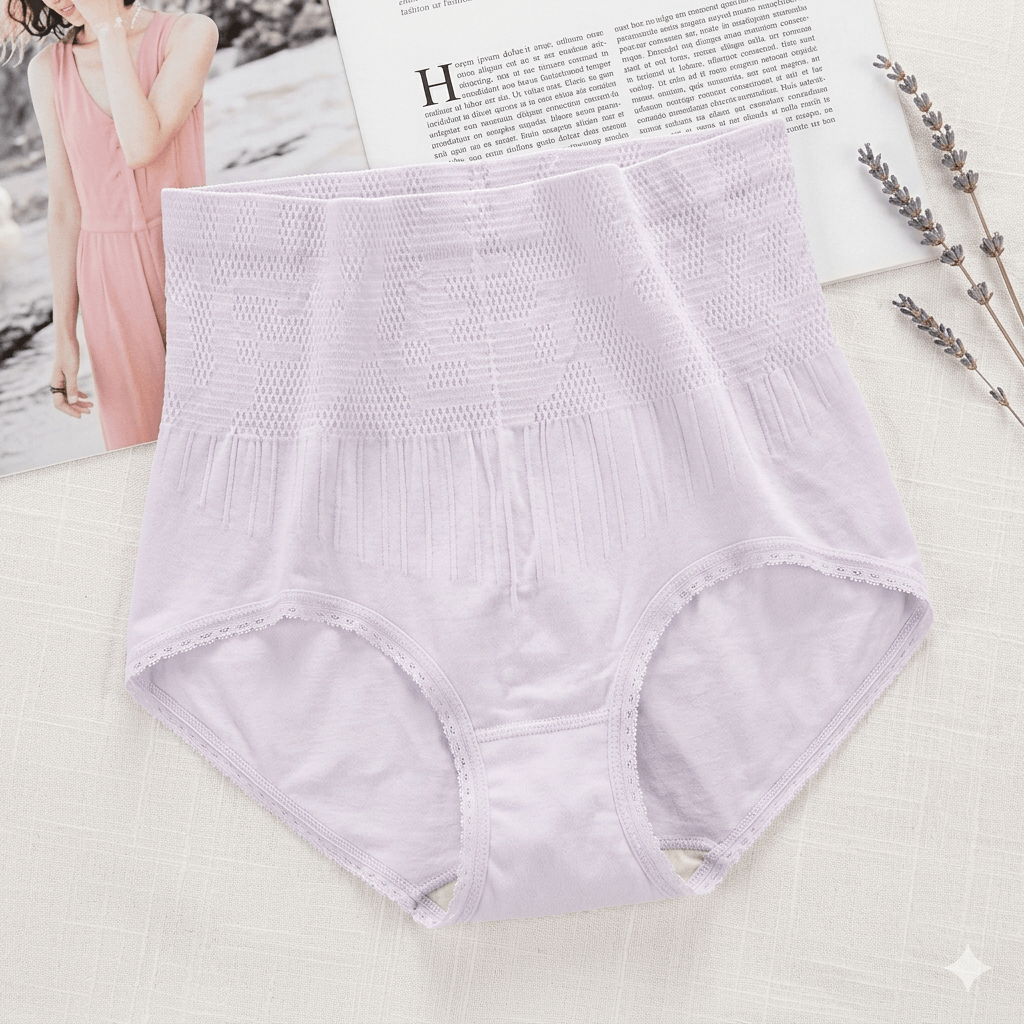 [8-Pack Value Deal] Women’s High Waisted Tummy Control Panties – Seamless Hip Lifting Shapewear with Wormwood Antibacterial Crotch