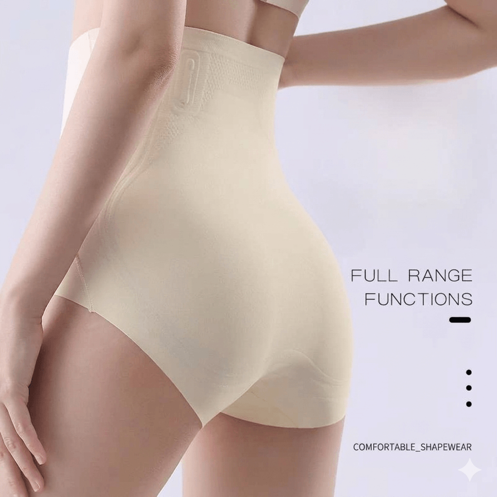 [Buy 1 Get 2 Free] 3-Pack Ice Silk Ion Fiber Repair Shaping Shorts - Tummy Control & Hip Lifting Seamless Underwear for Women