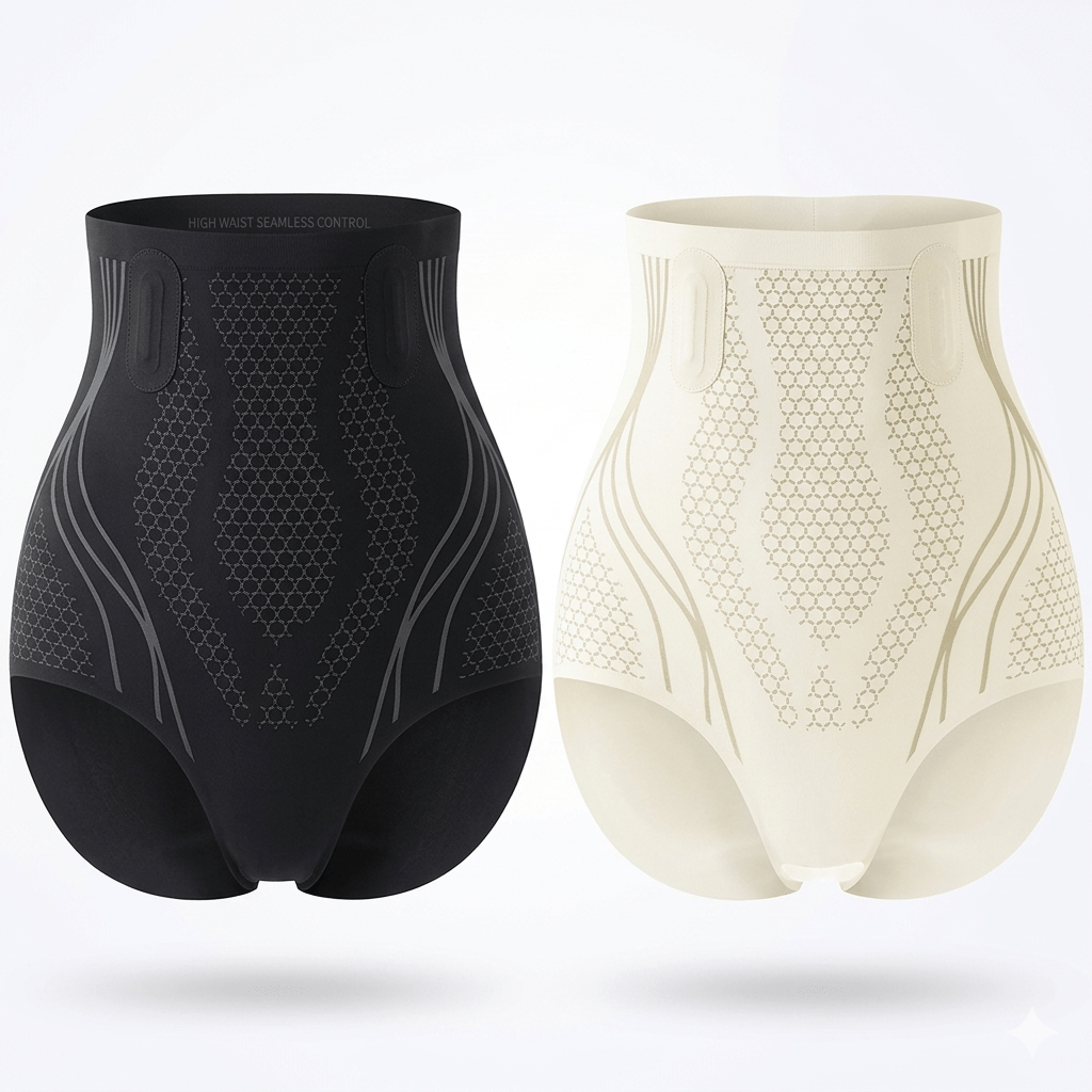 [Buy 1 Get 2 Free] 3-Pack Ice Silk Ion Fiber Repair Shaping Shorts - Tummy Control & Hip Lifting Seamless Underwear for Women