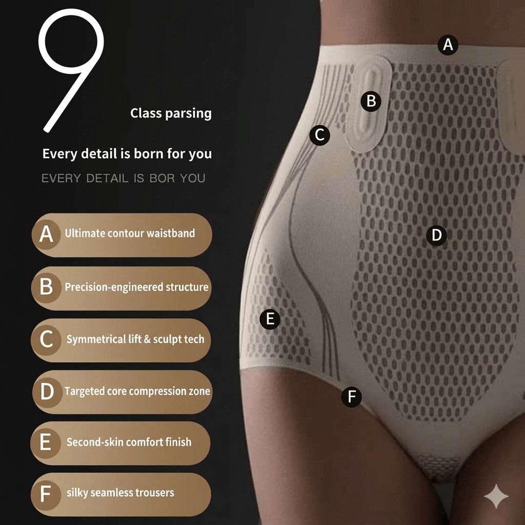 [Buy 1 Get 2 Free] 3-Pack Ice Silk Ion Fiber Repair Shaping Shorts - Tummy Control & Hip Lifting Seamless Underwear for Women
